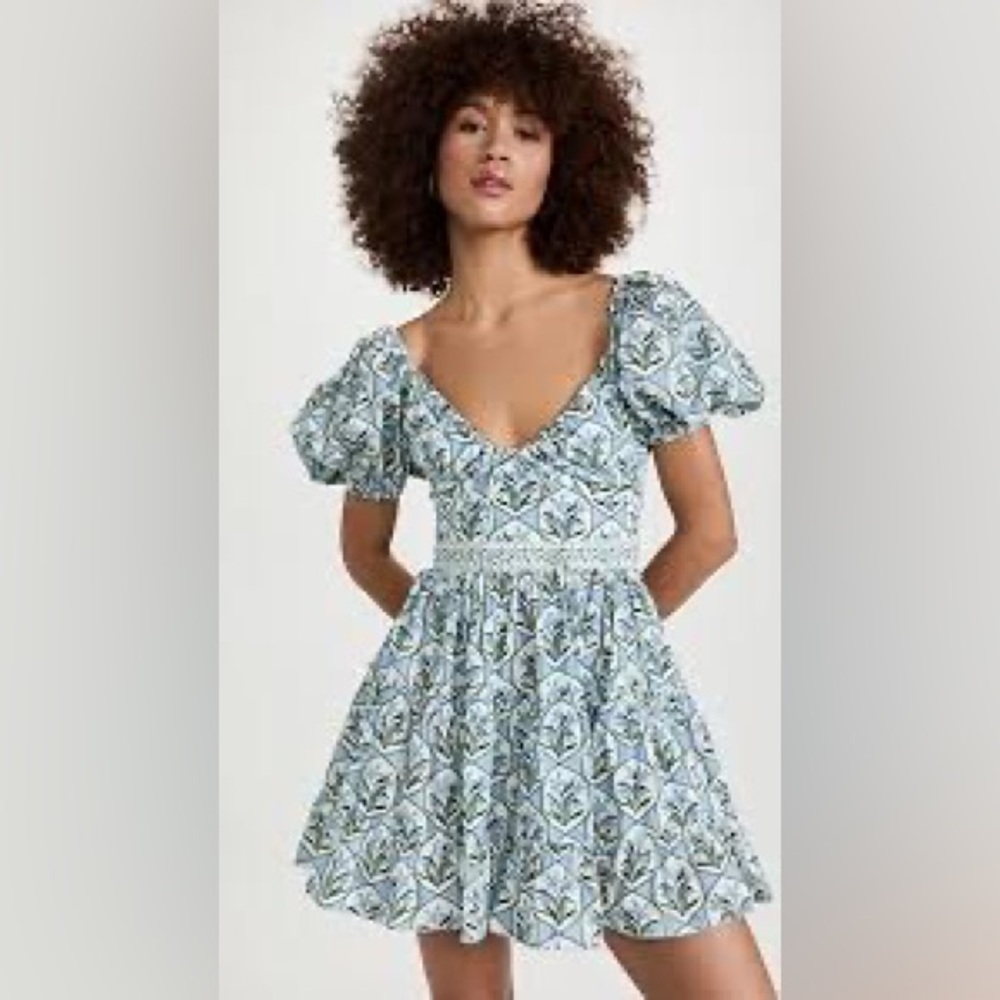 Agua by Agua Bendita Manzanilla Celeste Mini Dress medium